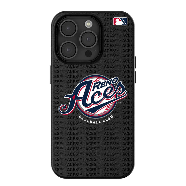 Reno Aces Text Backdrop iPhone MagSafe Compatible Phone Case