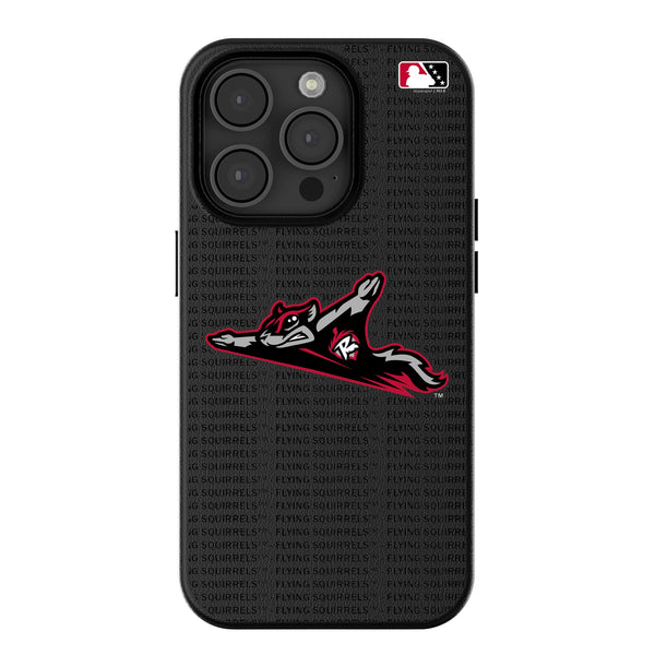 Richmond Flying Squirrels Text Backdrop iPhone MagSafe Compatible Phone Case