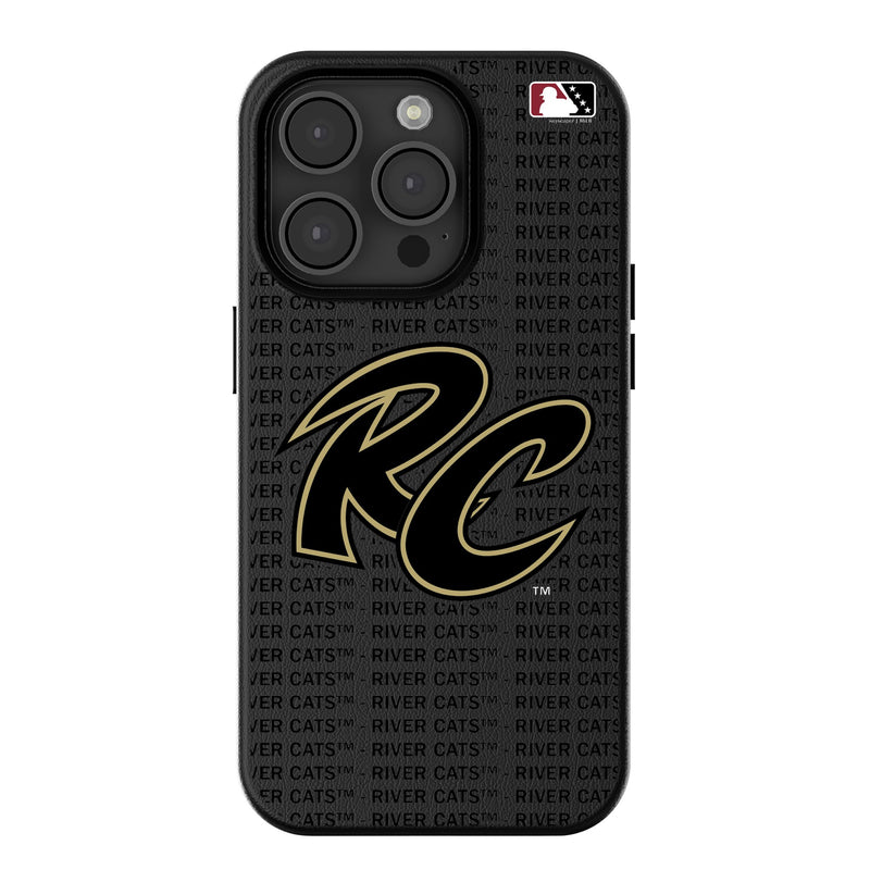 Sacramento River Cats Text Backdrop iPhone MagSafe Compatible Phone Case