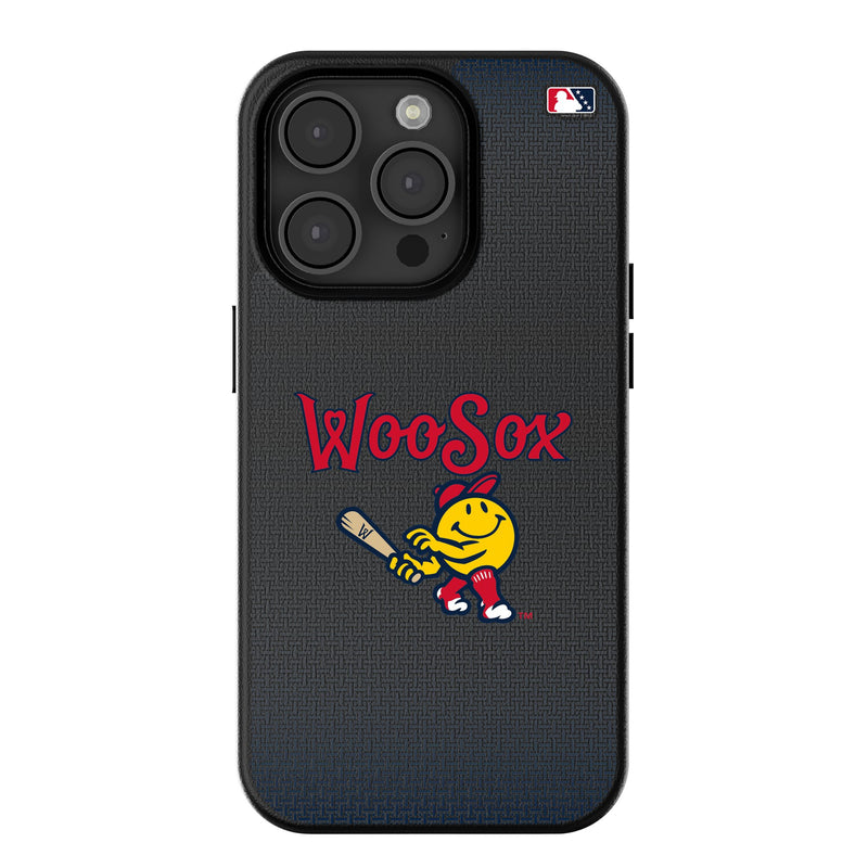 Worcester Red Sox Linen iPhone MagSafe Compatible Phone Case