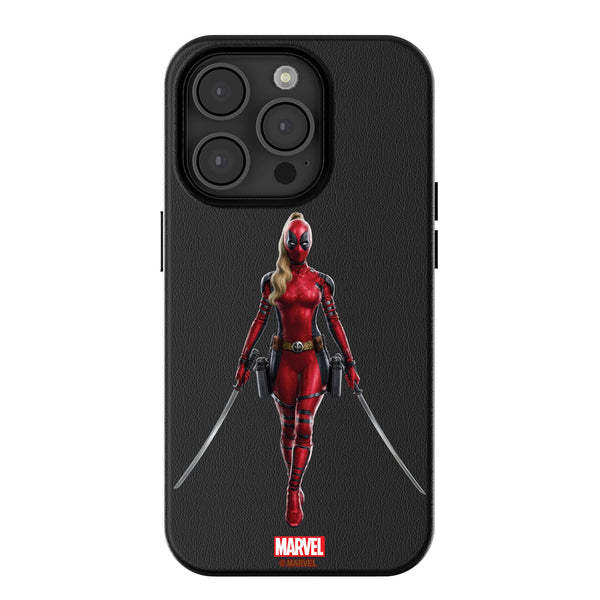 Marvel Ladypool Badge iPhone MagSafe Compatible Phone Case for Apple iPhone