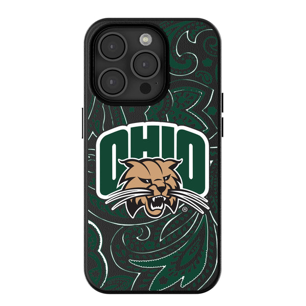 Ohio University Bobcats Paisley iPhone MagSafe Compatible Phone Case