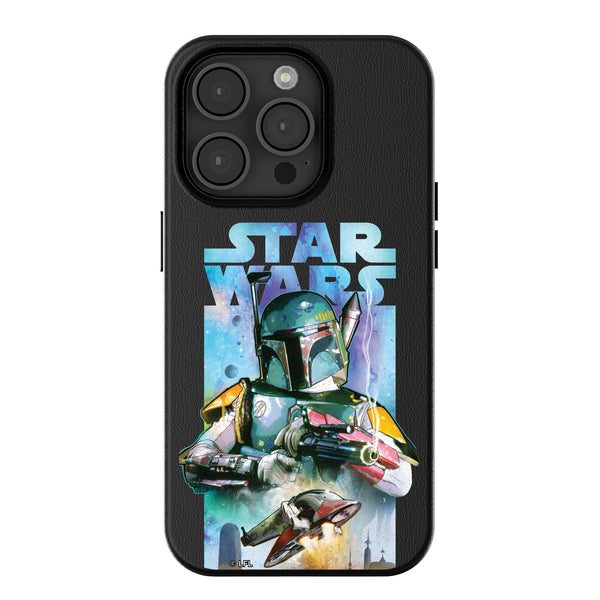 Star Wars Boba Fett Portrait Collage iPhone MagSafe Compatible Phone Case