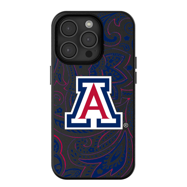 University of Arizona Wildcats Paisley iPhone MagSafe Compatible Phone Case