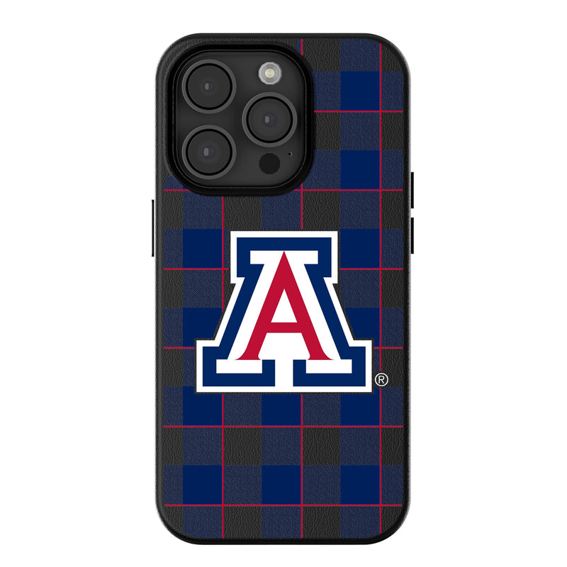 University of Arizona Wildcats Plaid iPhone MagSafe Compatible Phone Case