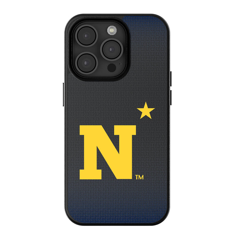 United State Naval Academy Midshipmen Linen iPhone MagSafe Compatible Phone Case for Apple iPhone