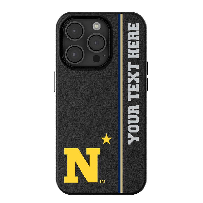 United State Naval Academy Midshipmen Personalized Sidebard iPhone MagSafe Compatible Phone Case for Apple iPhone
