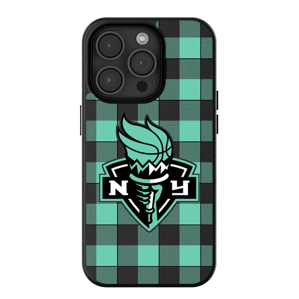 New York Liberty Plaid iPhone MagSafe Compatible Phone Case