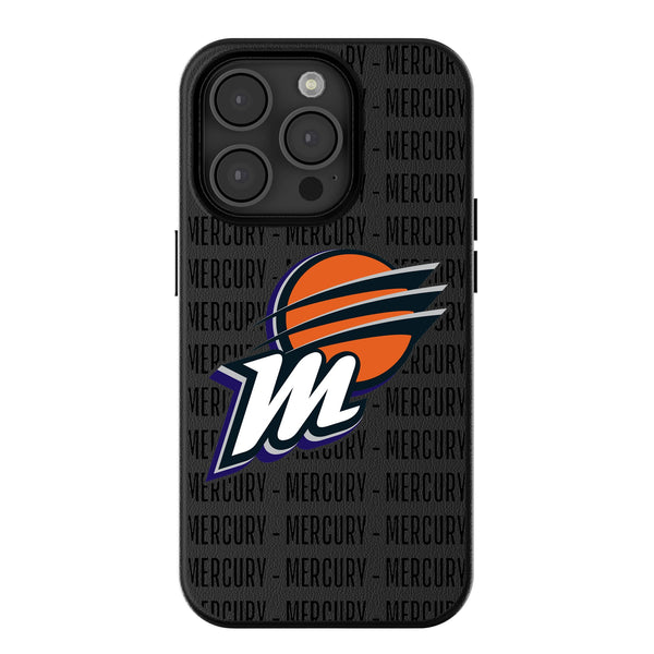 Phoenix Mercury Text Backdrop iPhone MagSafe Compatible Phone Case for Apple iPhone