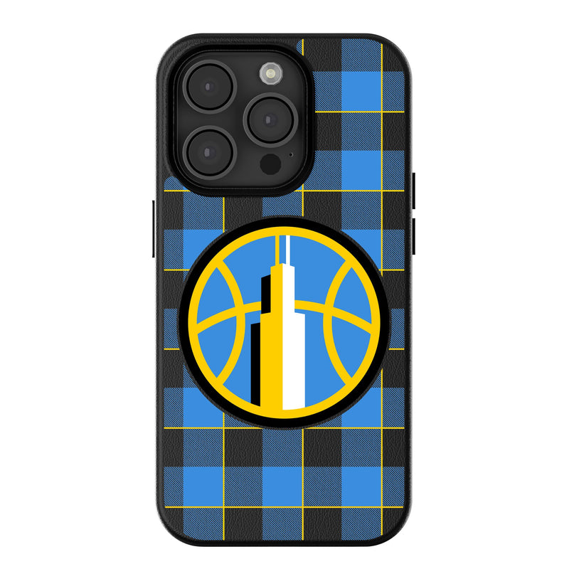 Chicago Sky Plaid iPhone MagSafe Compatible Phone Case