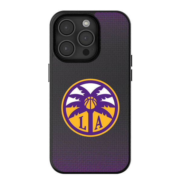 Los Angeles Sparks Linen iPhone MagSafe Compatible Phone Case for Apple iPhone