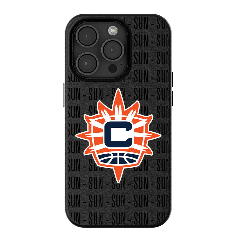 Connecticut Sun Text Backdrop iPhone MagSafe Compatible Phone Case for Apple iPhone