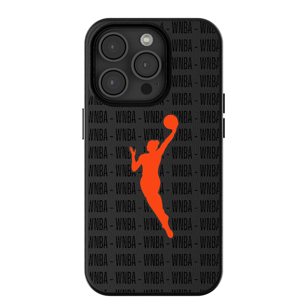 WNBA Text Backdrop iPhone MagSafe Compatible Phone Case for Apple iPhone