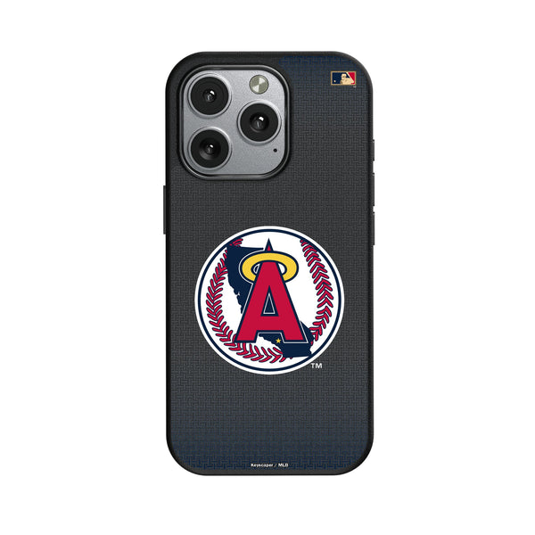 LA Angels 1986-1992 - Cooperstown Collection Linen iPhone MagSafe Compatible Phone Case for Apple iPhone