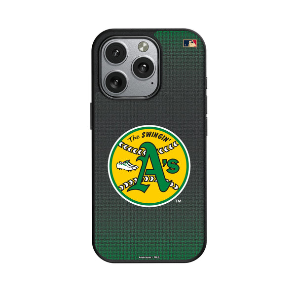 Oakland As 1971-1981 - Cooperstown Collection Linen iPhone MagSafe Compatible Phone Case for Apple iPhone