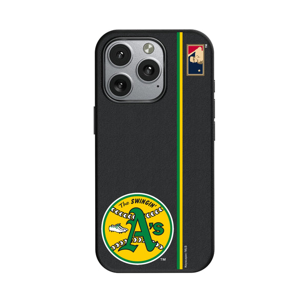 Oakland As 1971-1981 - Cooperstown Collection Sidebar iPhone MagSafe Compatible Phone Case for Apple iPhone