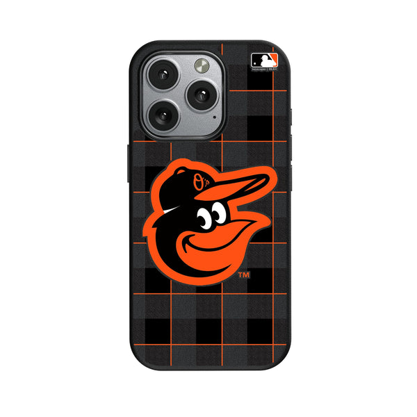 Baltimore Orioles Plaid iPhone MagSafe Compatible Phone Case for Apple iPhone