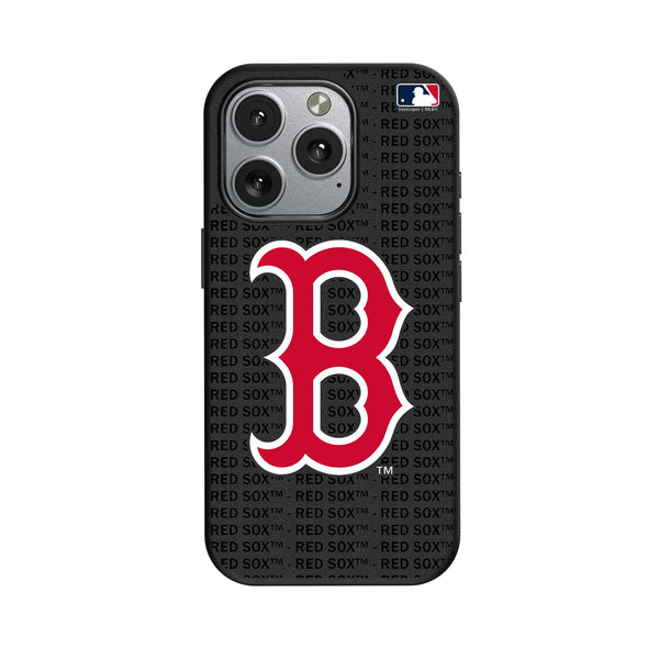 Boston Red Sox Text Backdrop iPhone MagSafe Compatible Phone Case for Apple iPhone