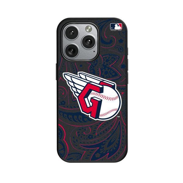 Cleveland Guardians Paisley iPhone MagSafe Compatible Phone Case for Apple iPhone
