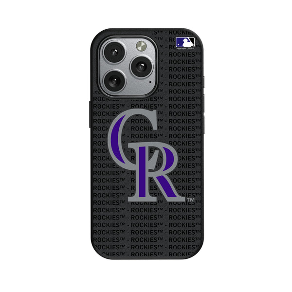 Colorado Rockies Text Backdrop iPhone MagSafe Compatible Phone Case for Apple iPhone