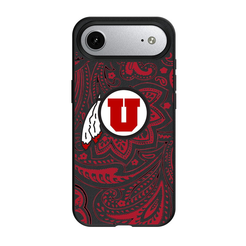 University of Utah Utes Paisley iPhone MagSafe Compatible Phone Case for Apple iPhone