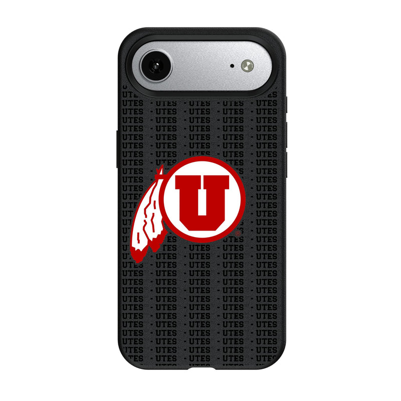 University of Utah Utes Text Backdrop iPhone MagSafe Compatible Phone Case for Apple iPhone