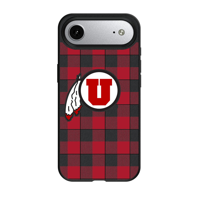 University of Utah Utes Plaid iPhone MagSafe Compatible Phone Case for Apple iPhone