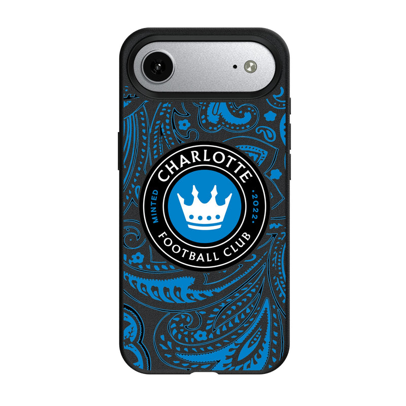 Charlotte FC Paisley iPhone MagSafe Compatible Phone Case for Apple iPhone