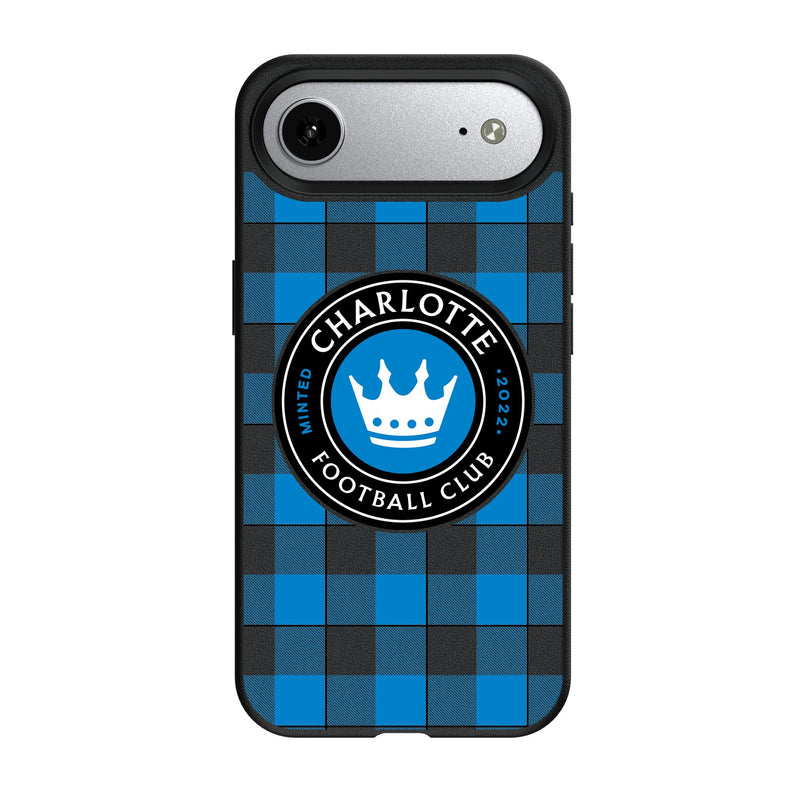 Charlotte FC Plaid iPhone MagSafe Compatible Phone Case for Apple iPhone
