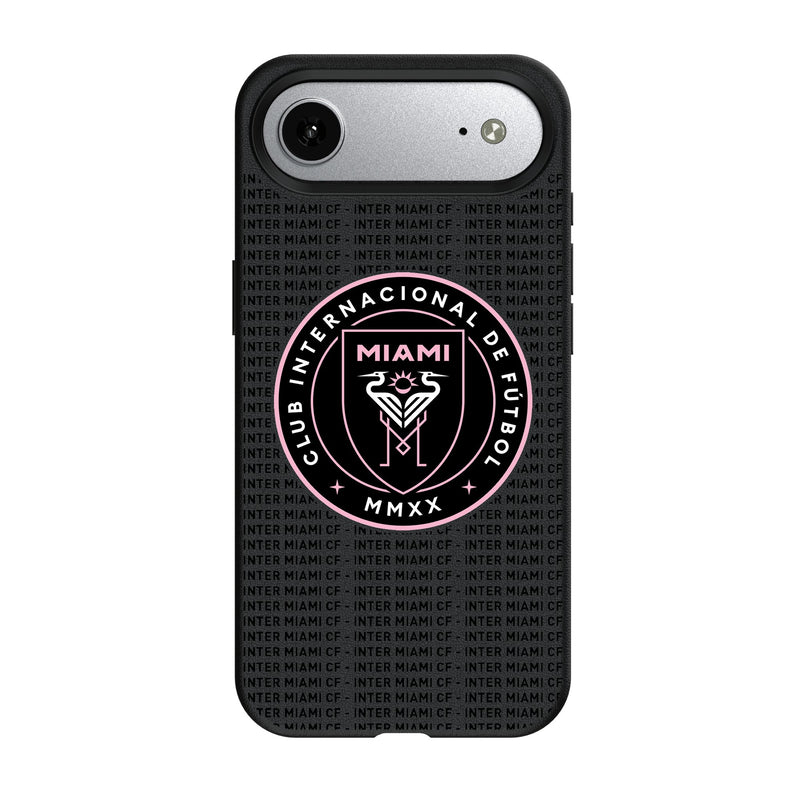 Inter Miami CF Text Backdrop iPhone MagSafe Compatible Phone Case for Apple iPhone