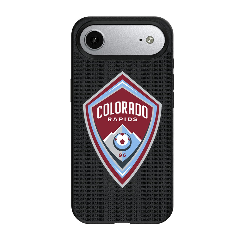 Colorado Rapids Text Backdrop iPhone MagSafe Compatible Phone Case for Apple iPhone