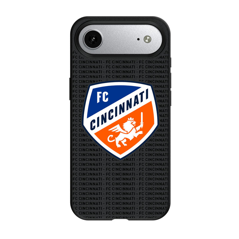 FC Cincinnati Text Backdrop iPhone MagSafe Compatible Phone Case for Apple iPhone