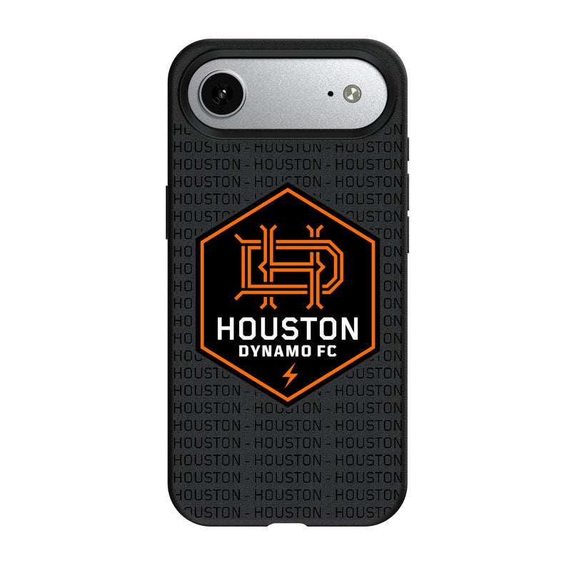 Houston Dynamo Text Backdrop iPhone MagSafe Compatible Phone Case for Apple iPhone