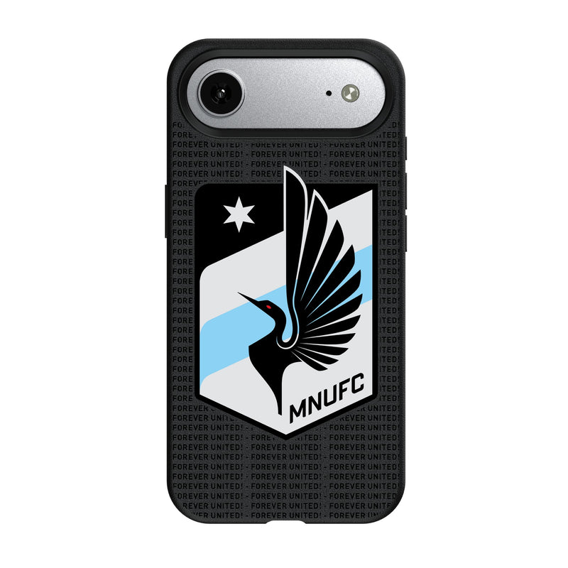 Minnesota United FC Text Backdrop iPhone MagSafe Compatible Phone Case for Apple iPhone