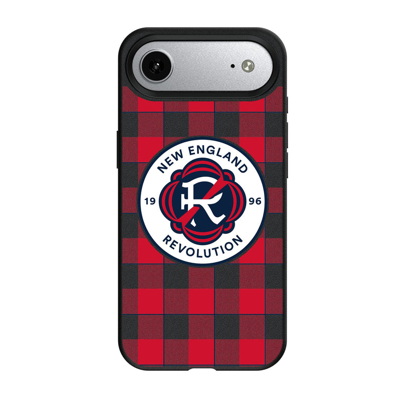 New England Revolution Plaid iPhone MagSafe Compatible Phone Case for Apple iPhone