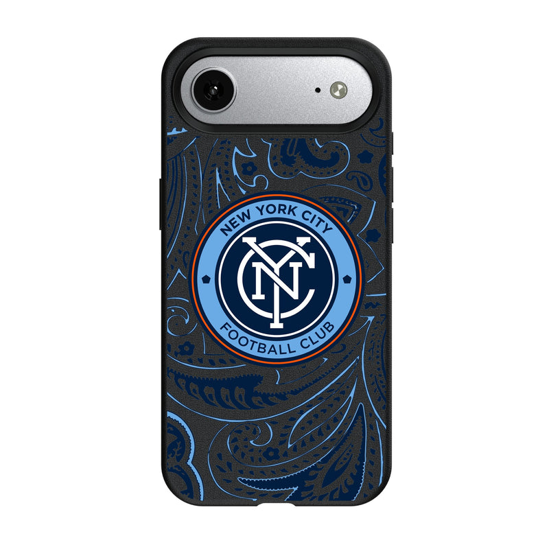 New York City FC Paisley iPhone MagSafe Compatible Phone Case for Apple iPhone