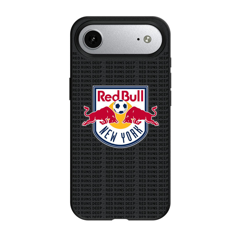 New York Red Bulls Text Backdrop iPhone MagSafe Compatible Phone Case for Apple iPhone