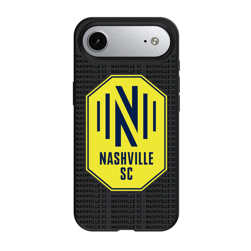 Nashville SC Text Backdrop iPhone MagSafe Compatible Phone Case for Apple iPhone