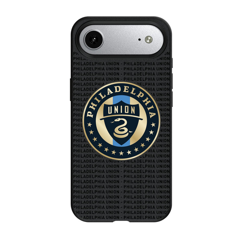 Philadelphia Union Text Backdrop iPhone MagSafe Compatible Phone Case for Apple iPhone