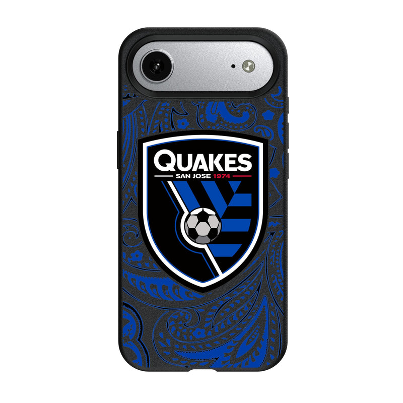 San Jose Earthquakes Paisley iPhone MagSafe Compatible Phone Case for Apple iPhone