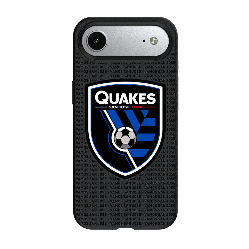 San Jose Earthquakes Text Backdrop iPhone MagSafe Compatible Phone Case for Apple iPhone