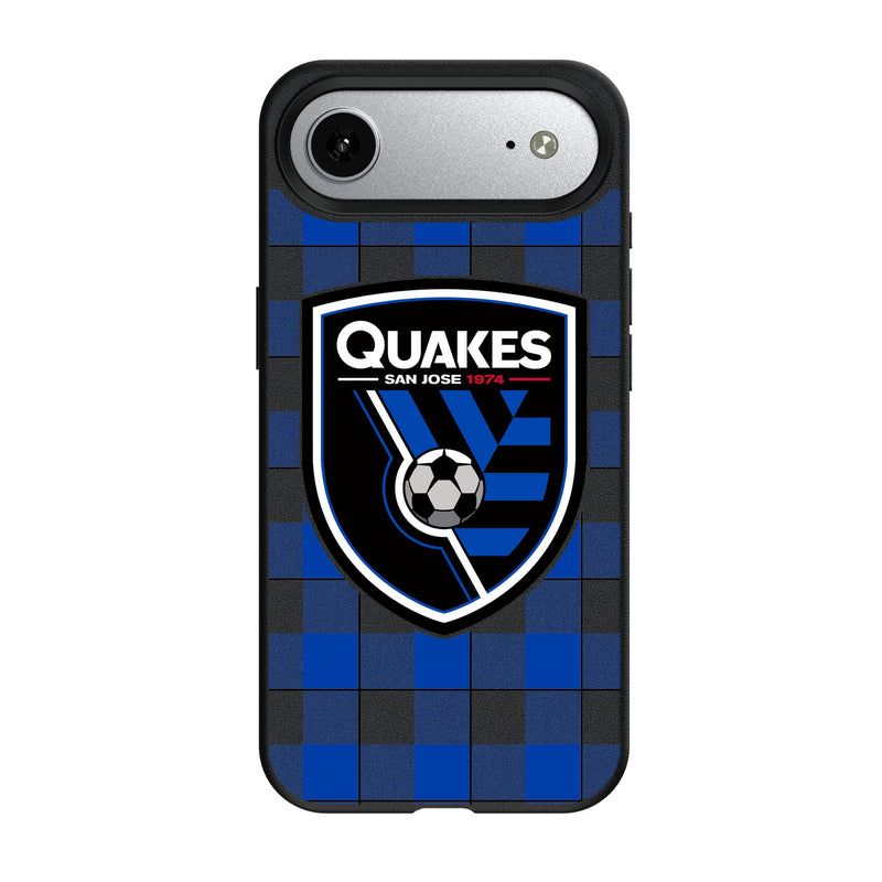 San Jose Earthquakes Plaid iPhone MagSafe Compatible Phone Case for Apple iPhone