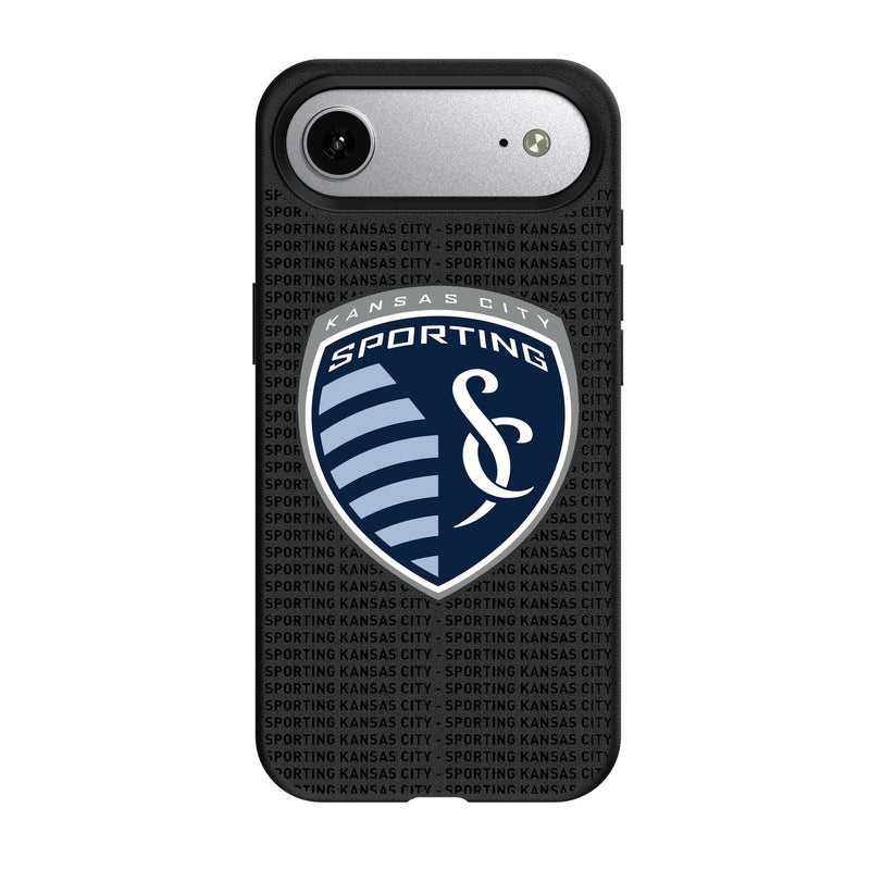 Sporting Kansas City Text Backdrop iPhone MagSafe Compatible Phone Case for Apple iPhone