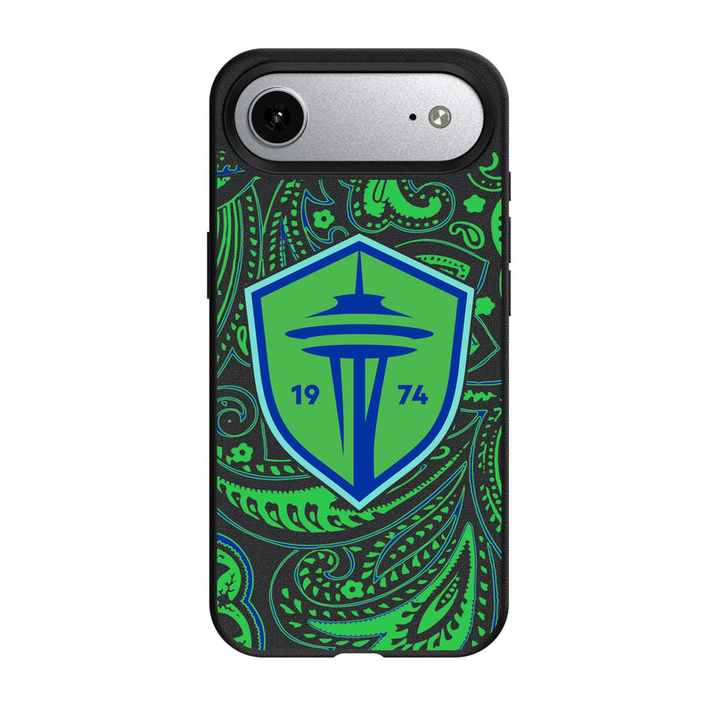 Seattle Sounders FC Paisley iPhone MagSafe Compatible Phone Case for Apple iPhone