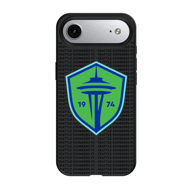 Seattle Sounders FC Text Backdrop iPhone MagSafe Compatible Phone Case for Apple iPhone