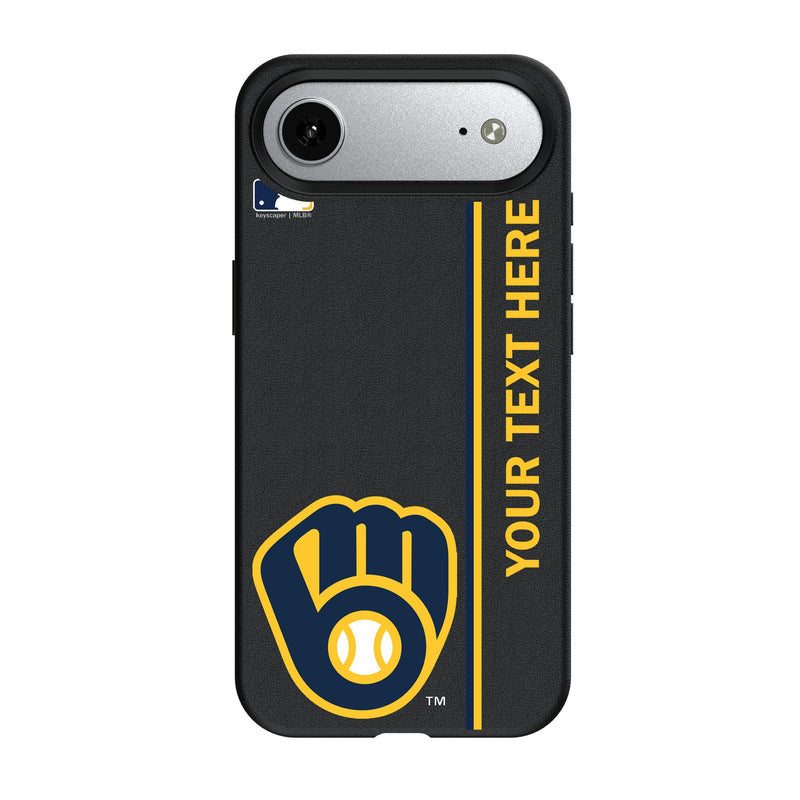 Milwaukee Brewers Personalized Sidebard iPhone MagSafe Compatible Phone Case for Apple iPhone