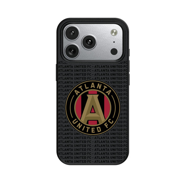 Atlanta United FC Text Backdrop iPhone MagSafe Compatible Phone Case for Apple iPhone