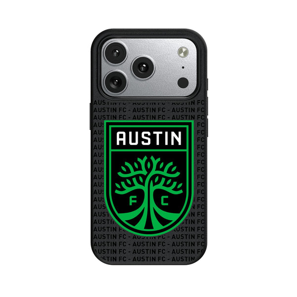 Austin FC Text Backdrop iPhone MagSafe Compatible Phone Case for Apple iPhone