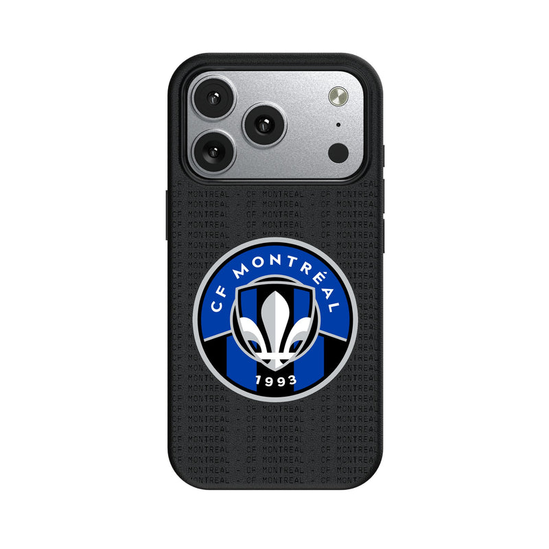 CF Montreal Text Backdrop iPhone MagSafe Compatible Phone Case for Apple iPhone