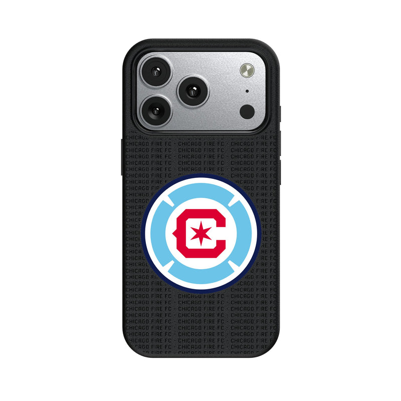 Chicago Fire Text Backdrop iPhone MagSafe Compatible Phone Case for Apple iPhone